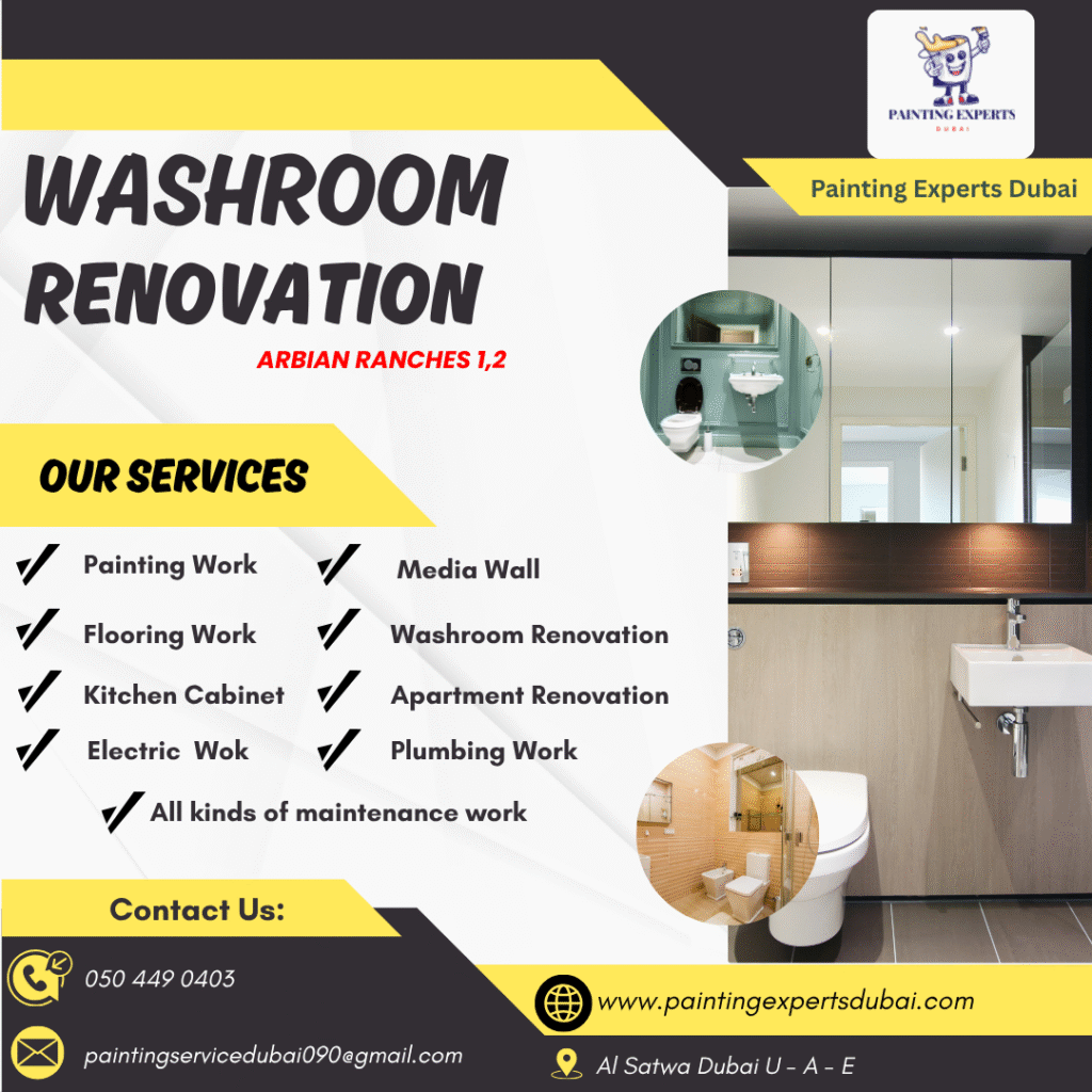 Washroom Renovation Arabian Ranches 1,2