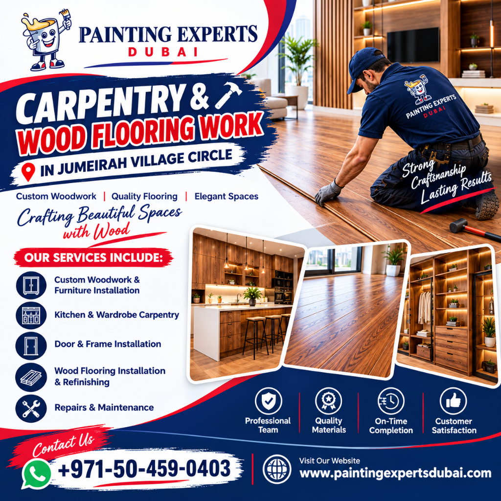Carpentry & Wood Flooring Work in Jumeirah Village Circle