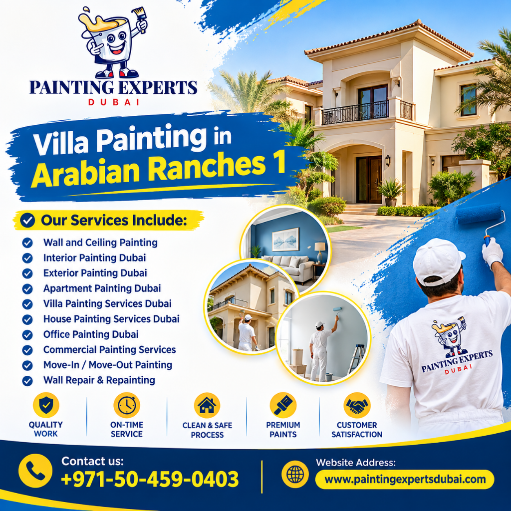 Villa Painting in Arabian Ranches 1