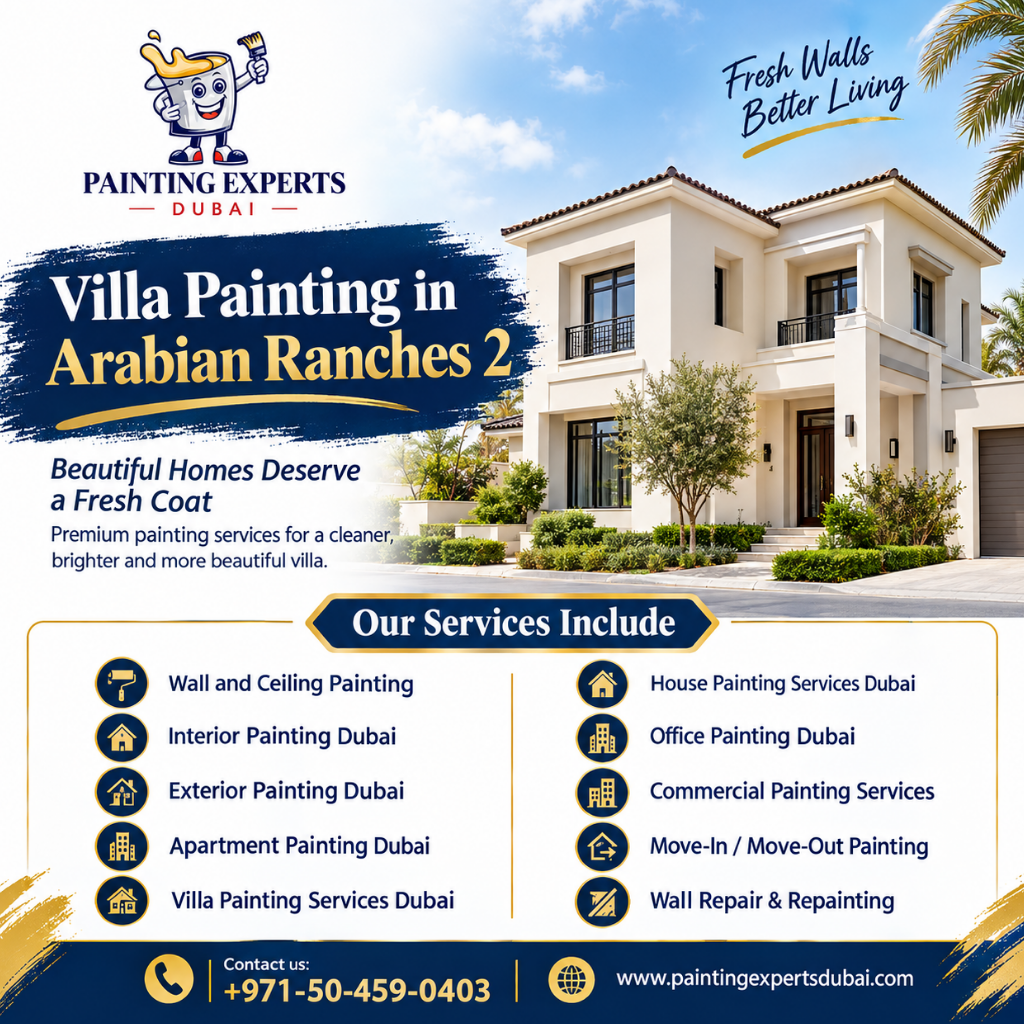 Villa Painting in Arabian Ranches 2